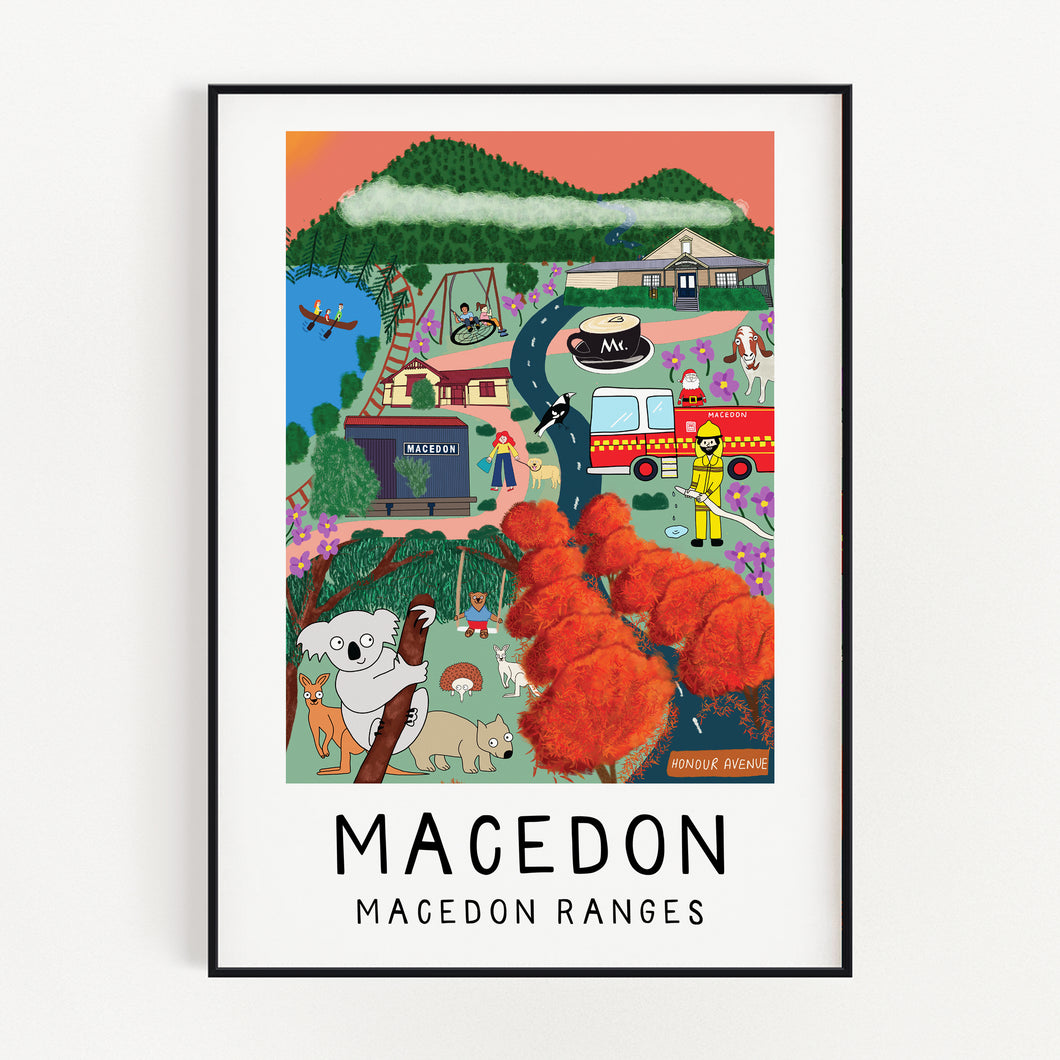 Macedon - Macedon Ranges Art Series - Wall Art Print – Elise Gow Designs